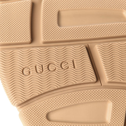 Gucci X SEGA Nappa Mesh Mens Aguru Sandals 11 Sand Storm Gold 9 of 11