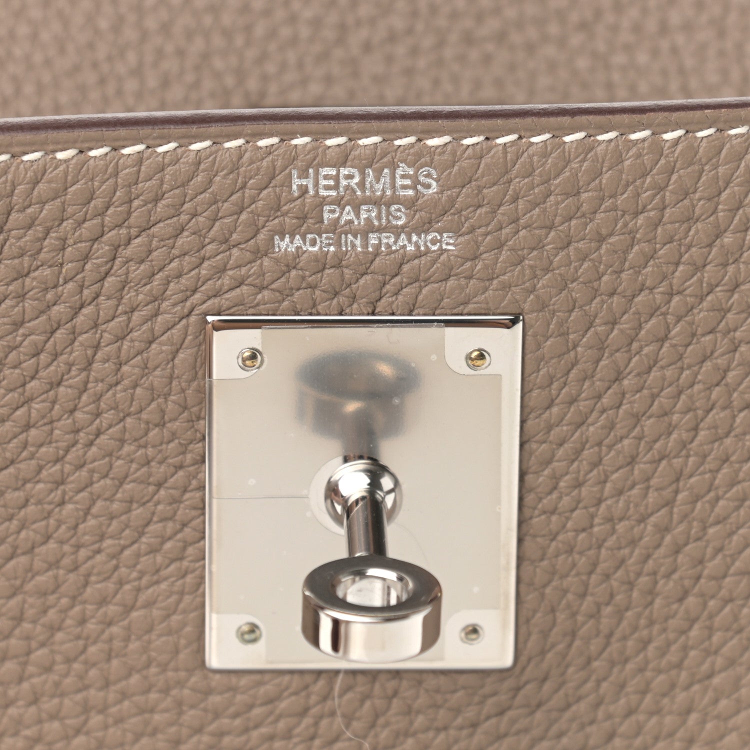 Hermes Togo Kelly Retourne 28 Etoupe 6 of 11