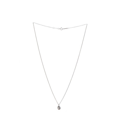 Tiffany Platinum Diamond .40ct Elsa Peretti Diamonds By The Yard Pear Shape Necklace 3 of 8