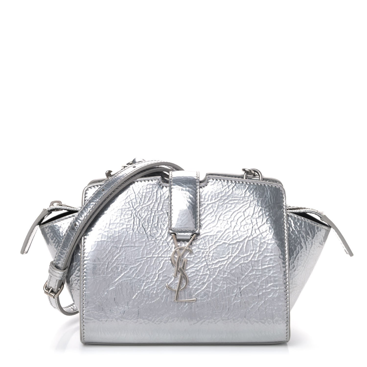 Saint Laurent Patent Monogram Toy Cabas Silver 1 of 4