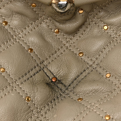 Marc Jacobs Calfskin Quilted Studded Stam Grey 23 of 24