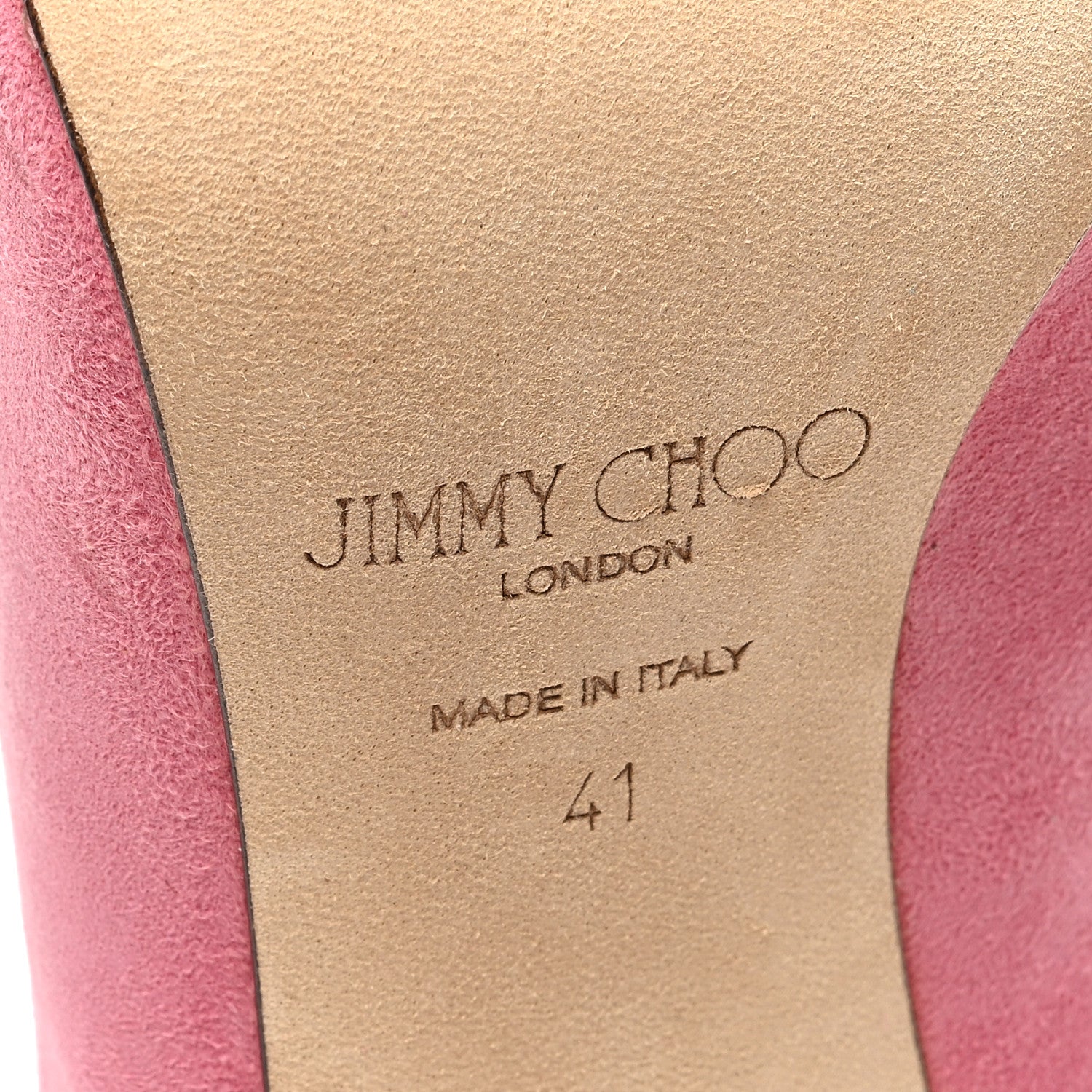 Jimmy Choo Suede Love 100 Pump 41 Candy Pink 7 of 9