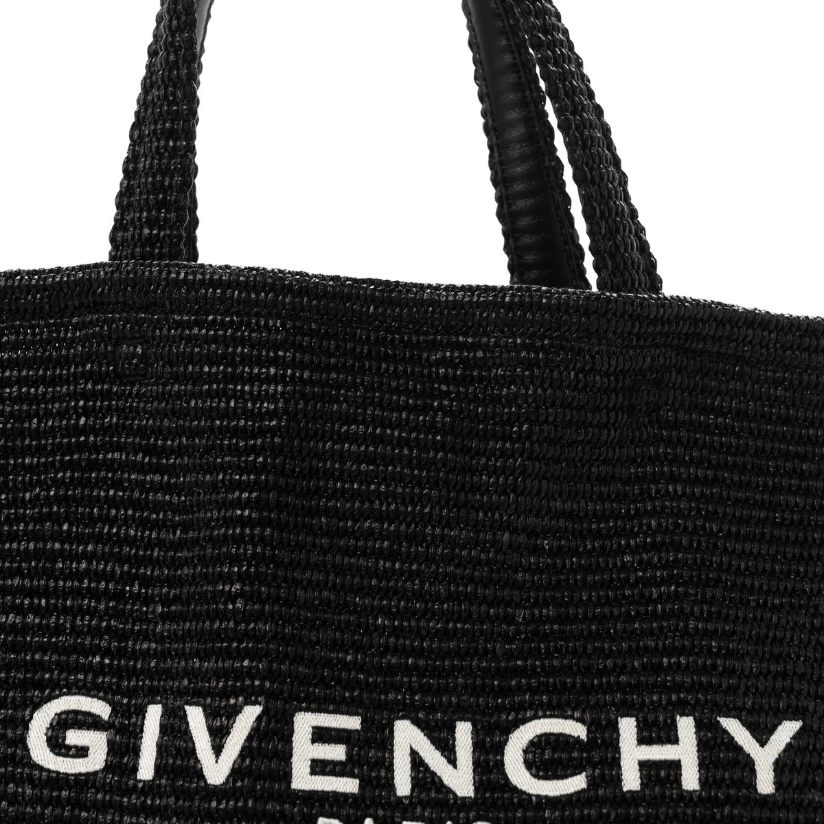 Raffia Medium G Tote Black