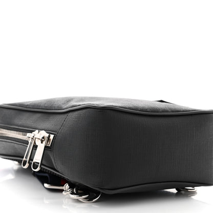 Gucci GG Supreme Monogram Web Belt Bag Black Grey 9 of 10