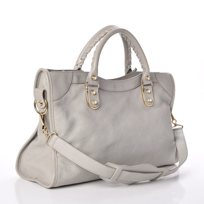 Balenciaga Chevre Gold Metallic Edge Hardware City Gris Glace 3 of 7