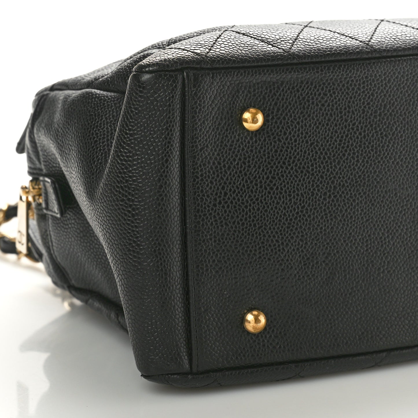 Caviar Quilted Petit Timeless Tote PTT Black
