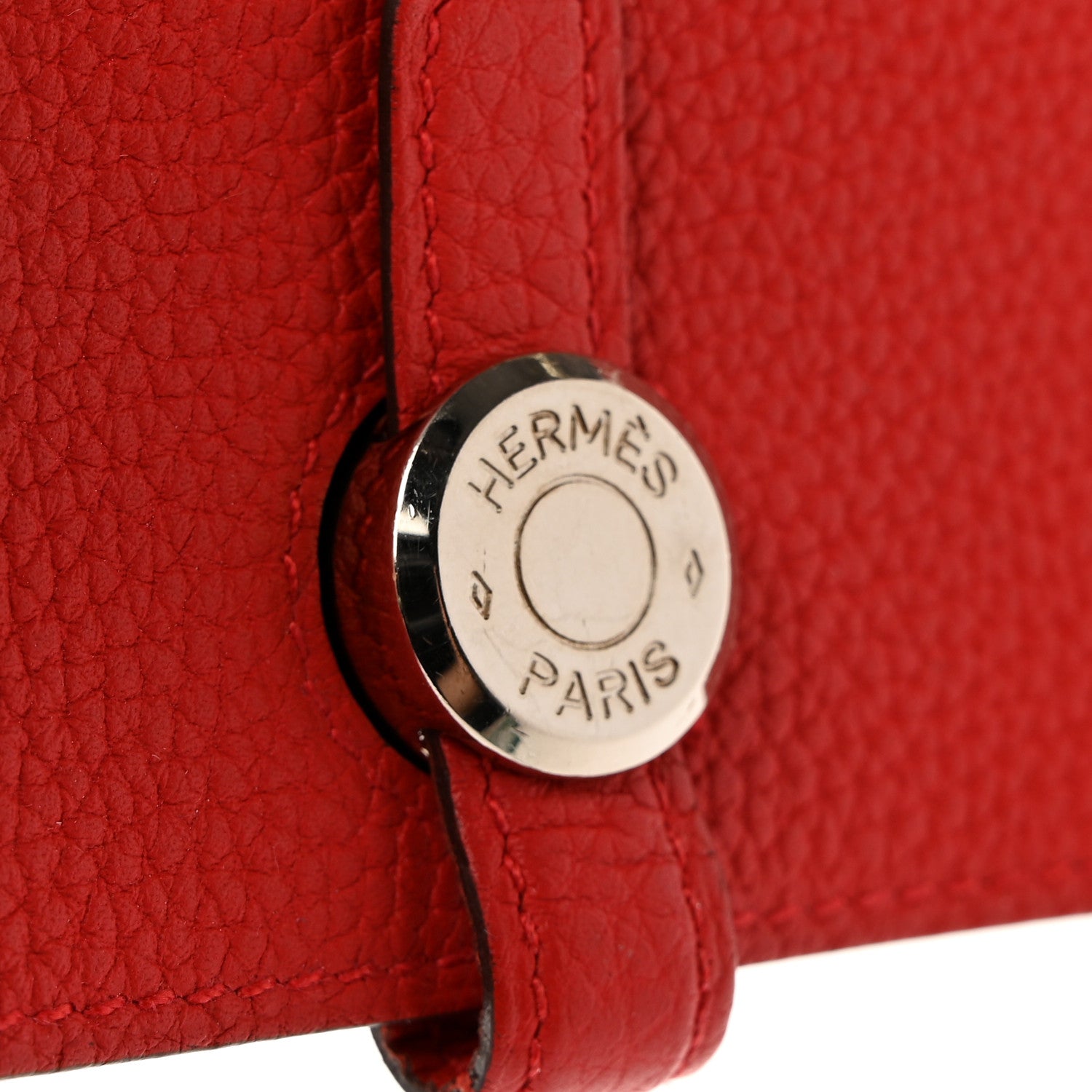 Hermes Togo Dogon Card Case Rouge Pivoine 8 of 11