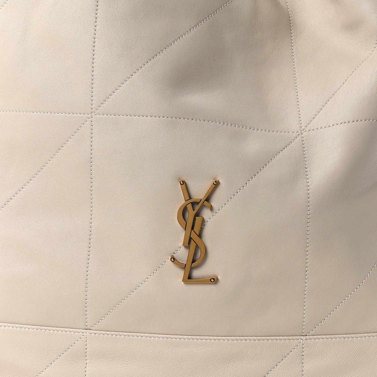 Saint Laurent Lambskin Matelasse Monogram Large Jamie 4.3 Pochon Crema Soft 9 of 11