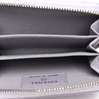 Chanel Caviar Quilted Zip Coin Purse Purple 5 of 8