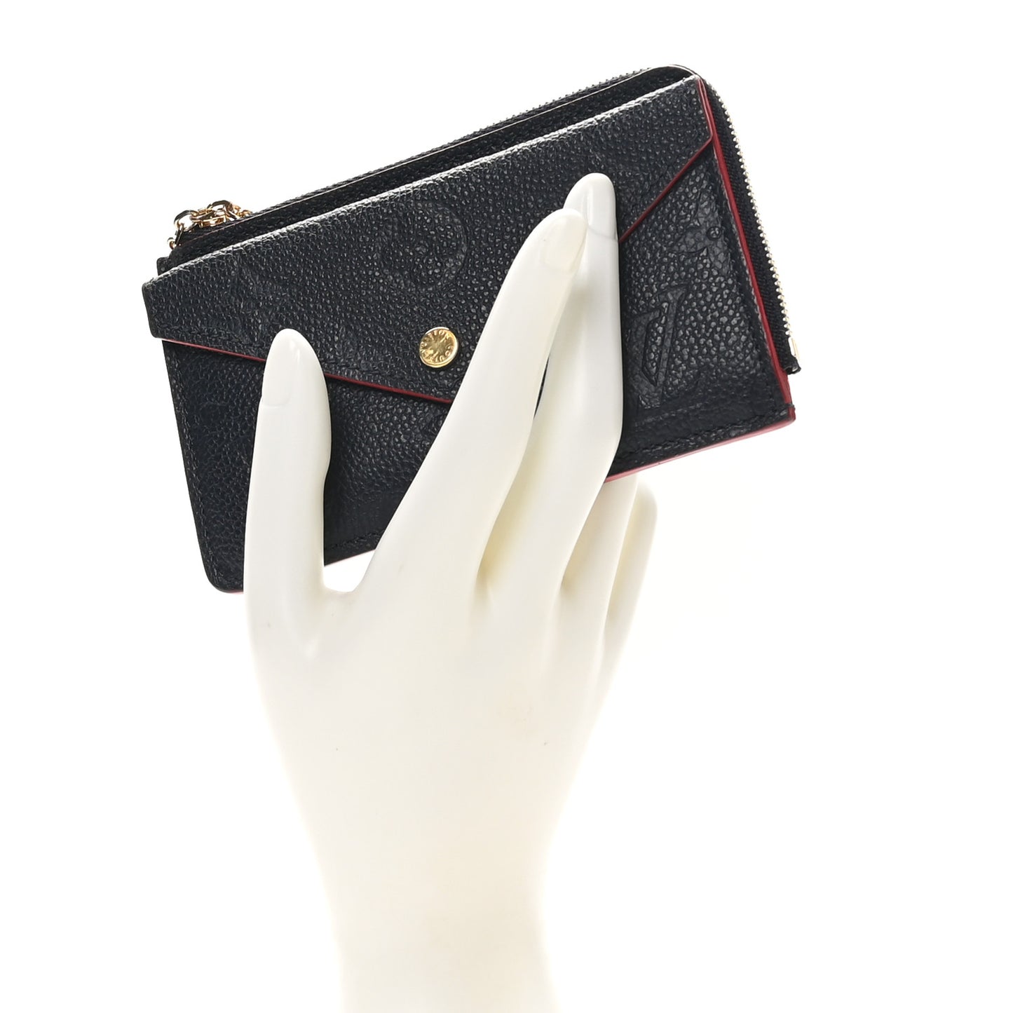 Empreinte Recto Verso Card Holder Marine Rouge