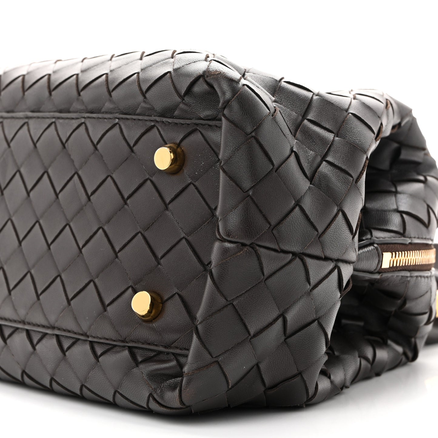 Nappa Intrecciato Bauletto Fondant