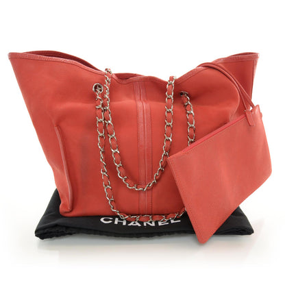 Chanel Caviar Camellia Flower Tote Red 3 of 9