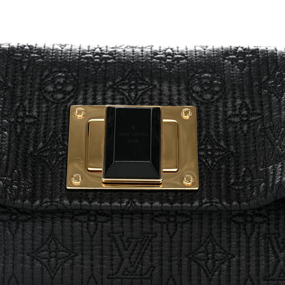 Louis Vuitton Calfskin Quilted Monogram Altair Clutch Black 8 of 10