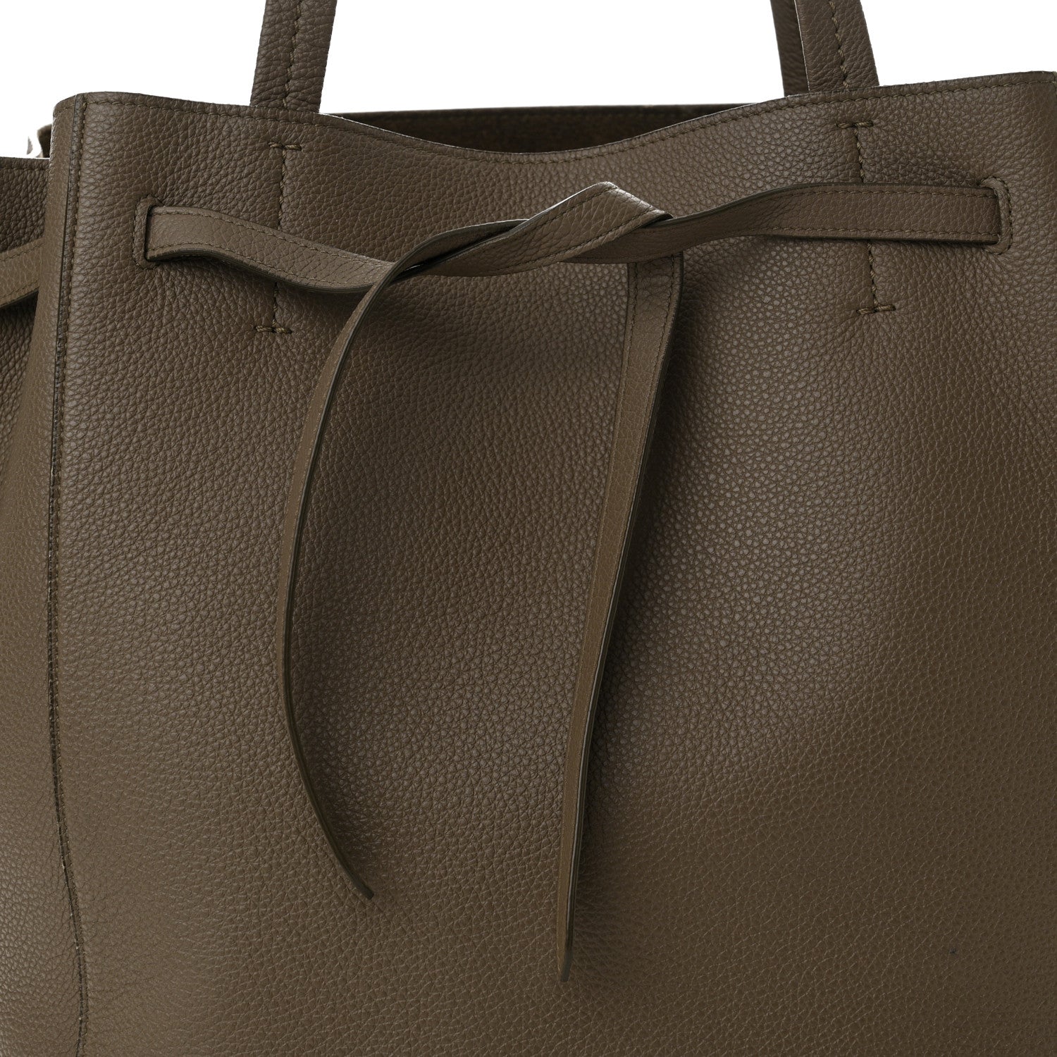 Celine Soft Grained Calfskin Small Belt Cabas Phantom Taupe 8 of 17