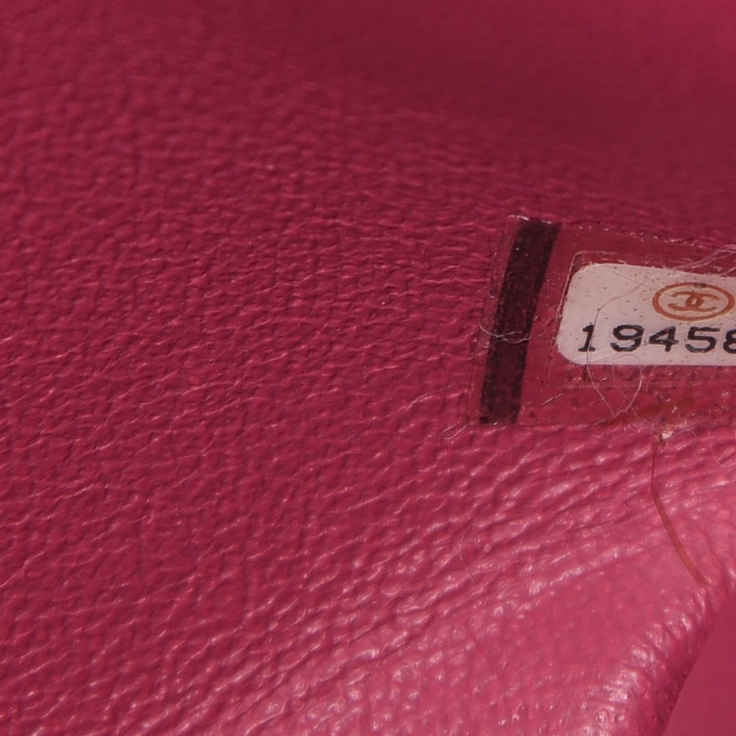 Patent Quilted Clutch With Chain Flap Fuchsia