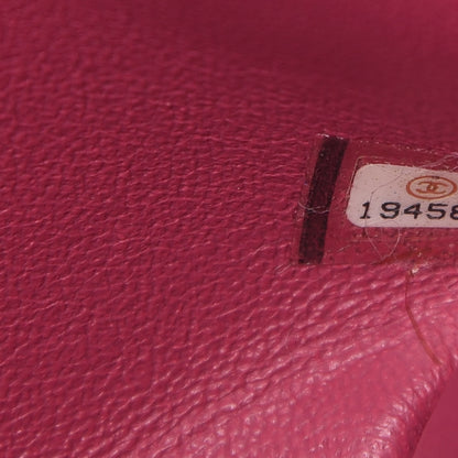 Chanel Patent Quilted Clutch With Chain Flap Fuchsia 9 of 10