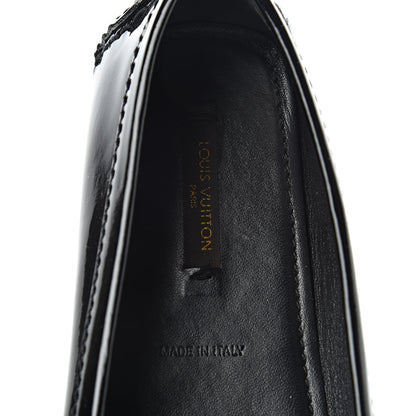 Louis Vuitton Patent Calfskin Oxford Loafers 37 Black 7 of 9
