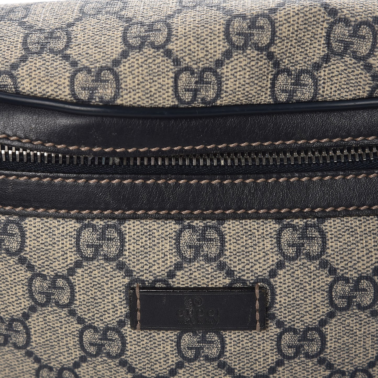 GG Supreme Monogram Belt Bag Navy