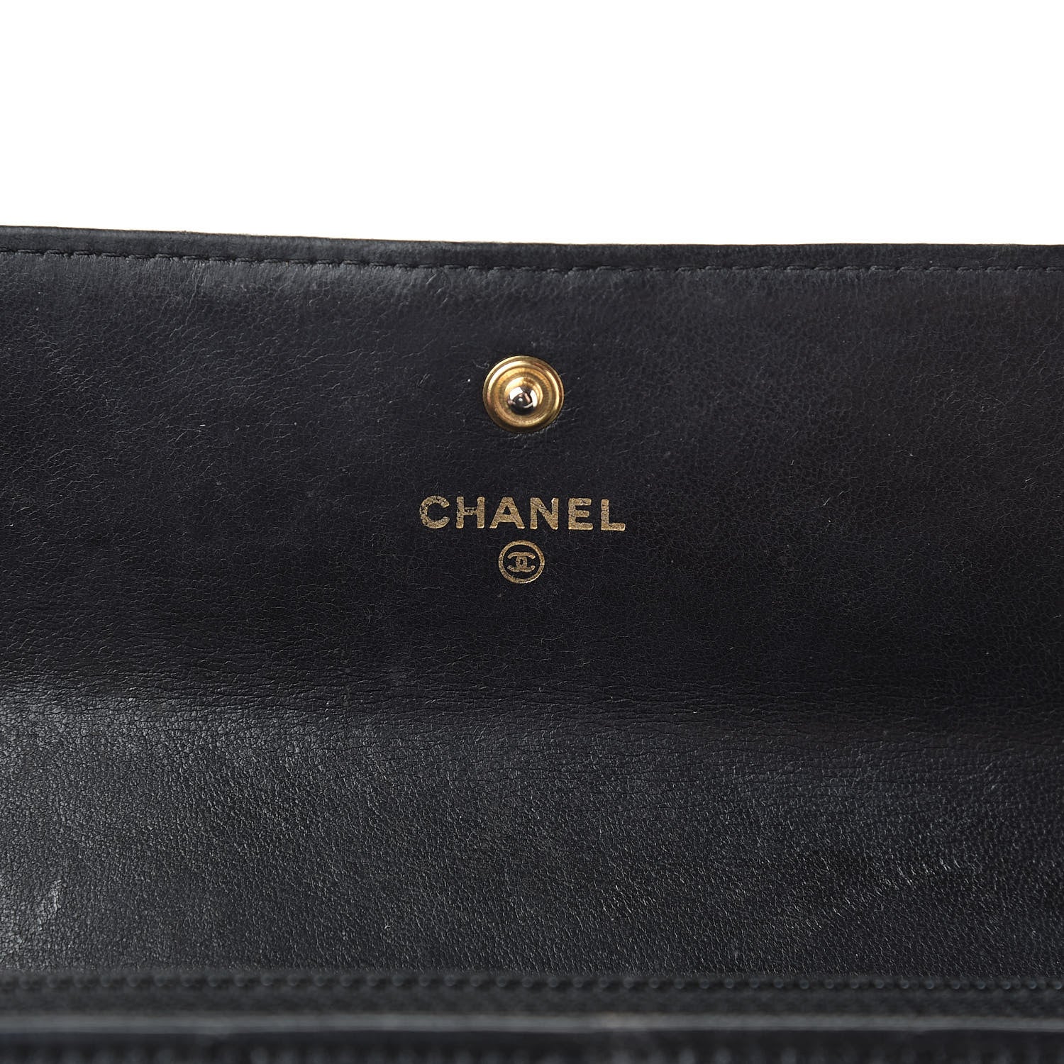 Chanel Lambskin Quilted Boy Flap Wallet Black 6 of 19