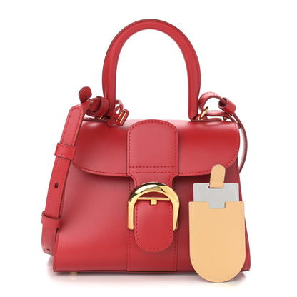 Delvaux Box Calfskin Mini Brillant Satchel Red 1 of 9