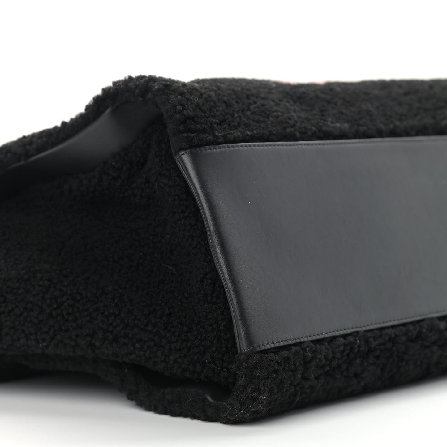 Shearling Large Deauville Tote Black