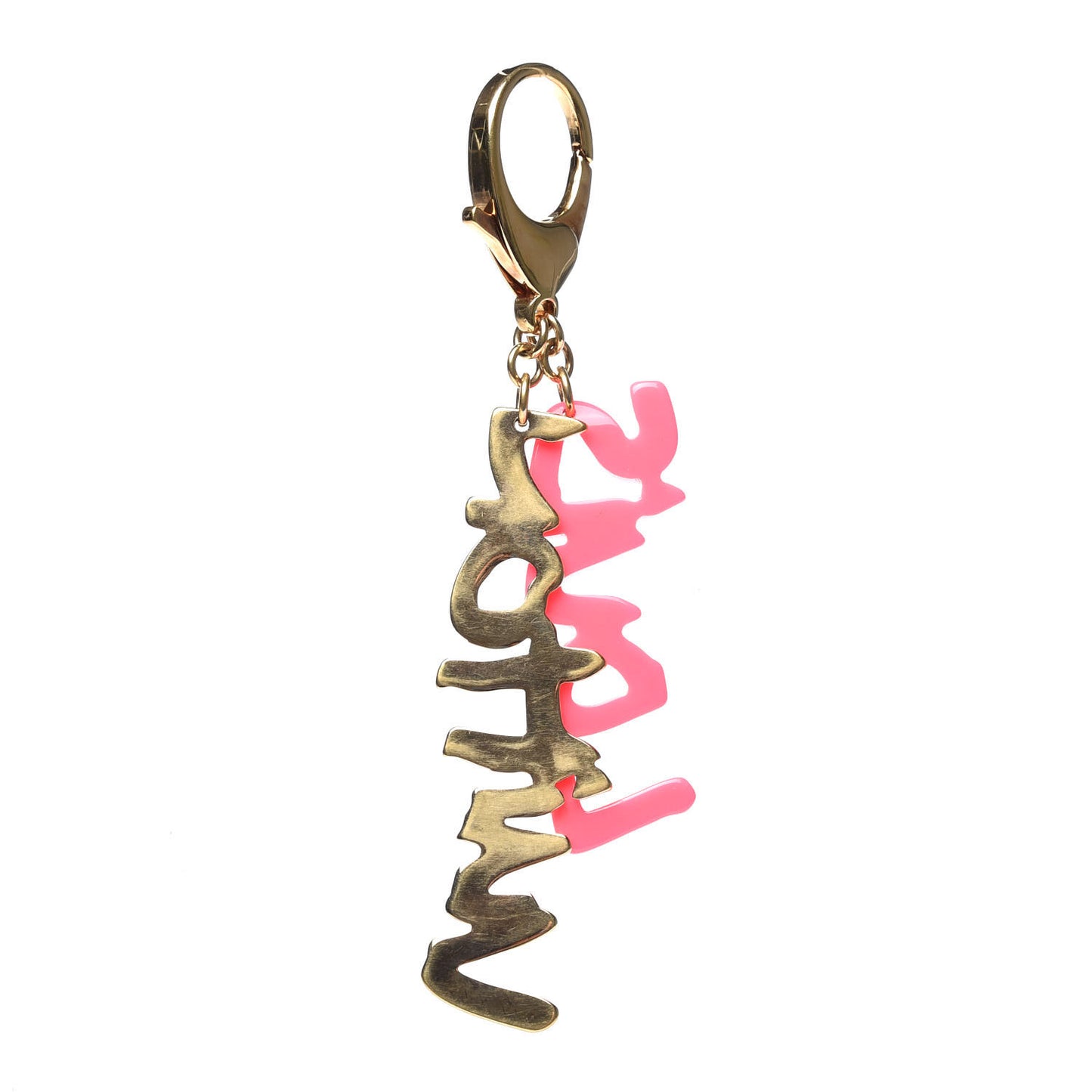 Graffiti Bag Charm Pink