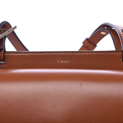 Chloe Calfskin Mini Georgia Crossbody Bag Caramel 9 of 10