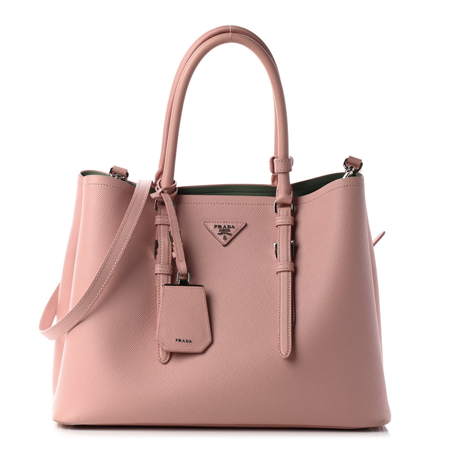 Saffiano Cuir Large Double Bag Orchidea