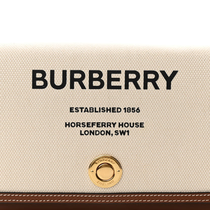 Burberry Cotton Canvas Horseferry Print Crossbody Bag Natural Tan 8 of 13