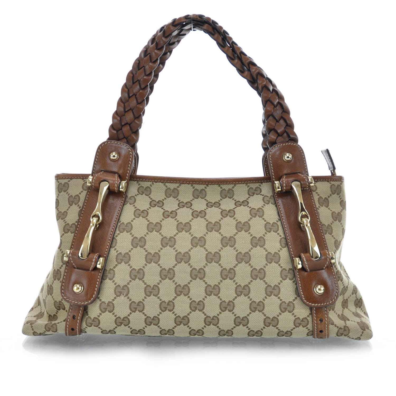 Gucci Canvas Monogram Pelham Tote Brown 1 of 9