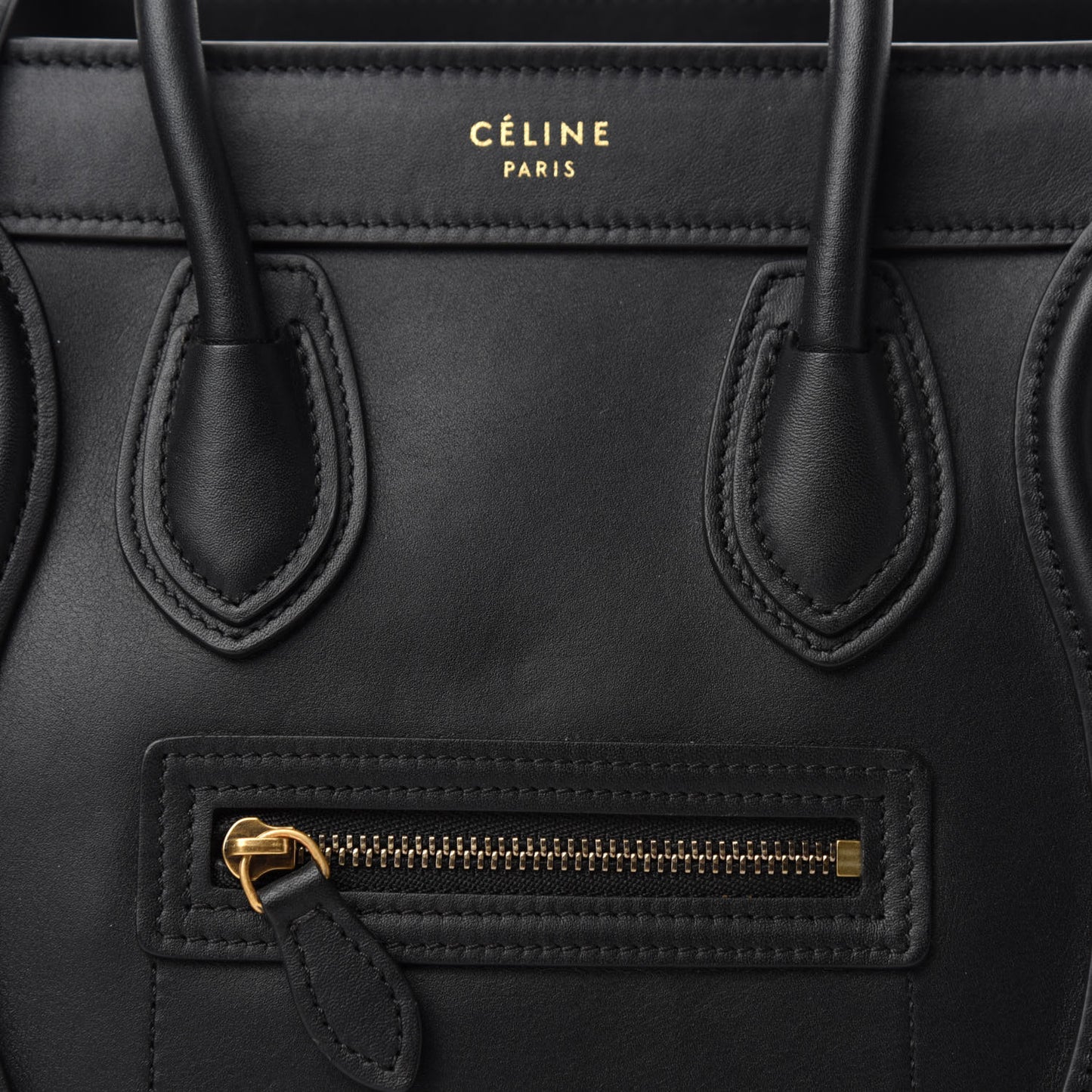 Smooth Calfskin Nano Luggage Black
