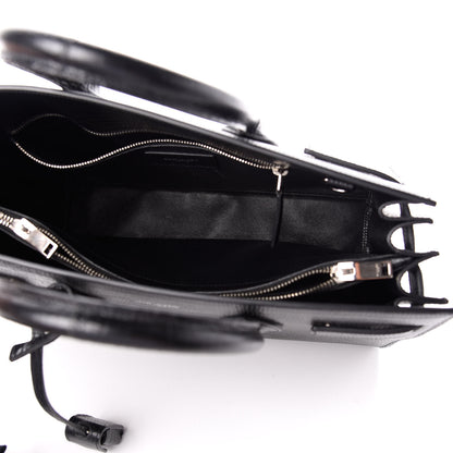Saint Laurent Lizard Embossed Calfskin Small Sac De Jour Black 5 of 9