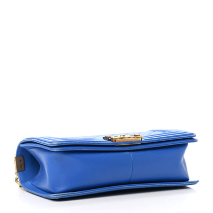 Chanel Lambskin Quilted Medium Boy Flap Blue 3 of 5