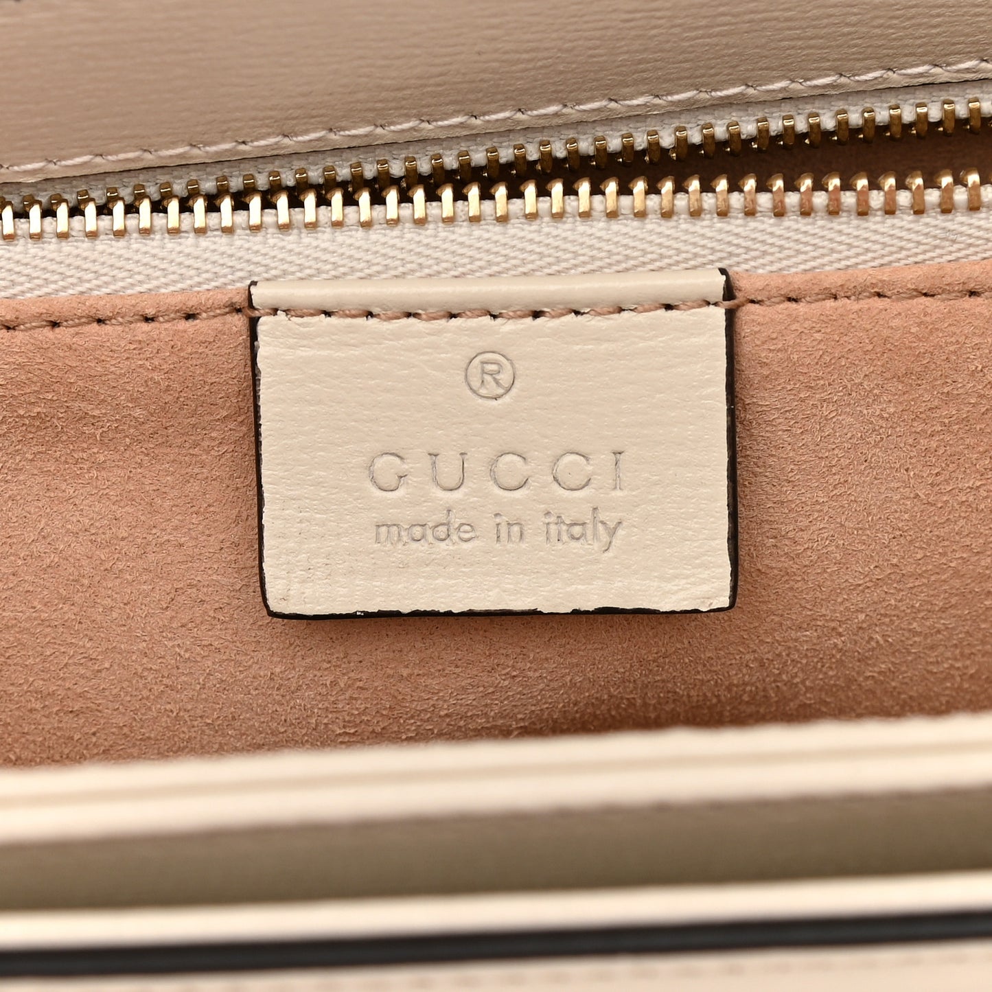 GG Supreme Monogram Horsebit 1955 Shoulder Bag Beige Mystic White