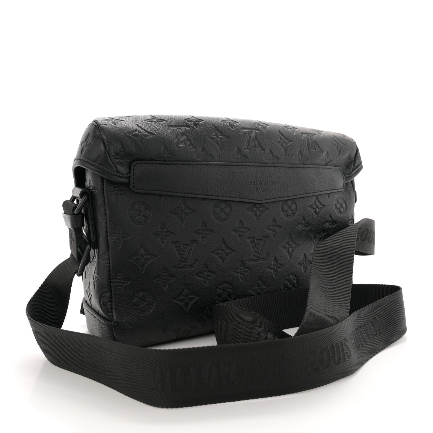 Calfskin Monogram Shadow Messenger Voyager PM  Black