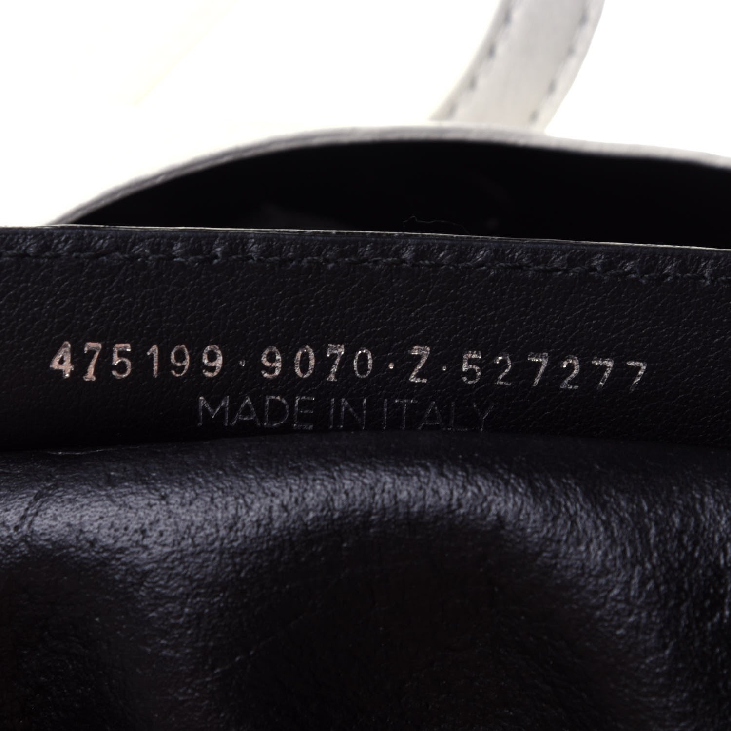 Balenciaga Calfskin Logo Strap Small Everyday Tote White Black 7 of 11