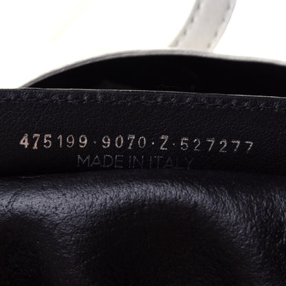 Balenciaga Calfskin Logo Strap Small Everyday Tote White Black 7 of 11