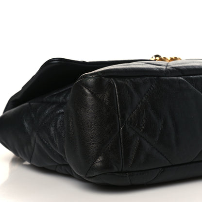 Chanel Goatskin Quilted Large Chanel 19 Flap Black 8 of 9