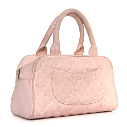 Chanel Caviar Quilted Small Bowler Tassel Pink 3 of 16