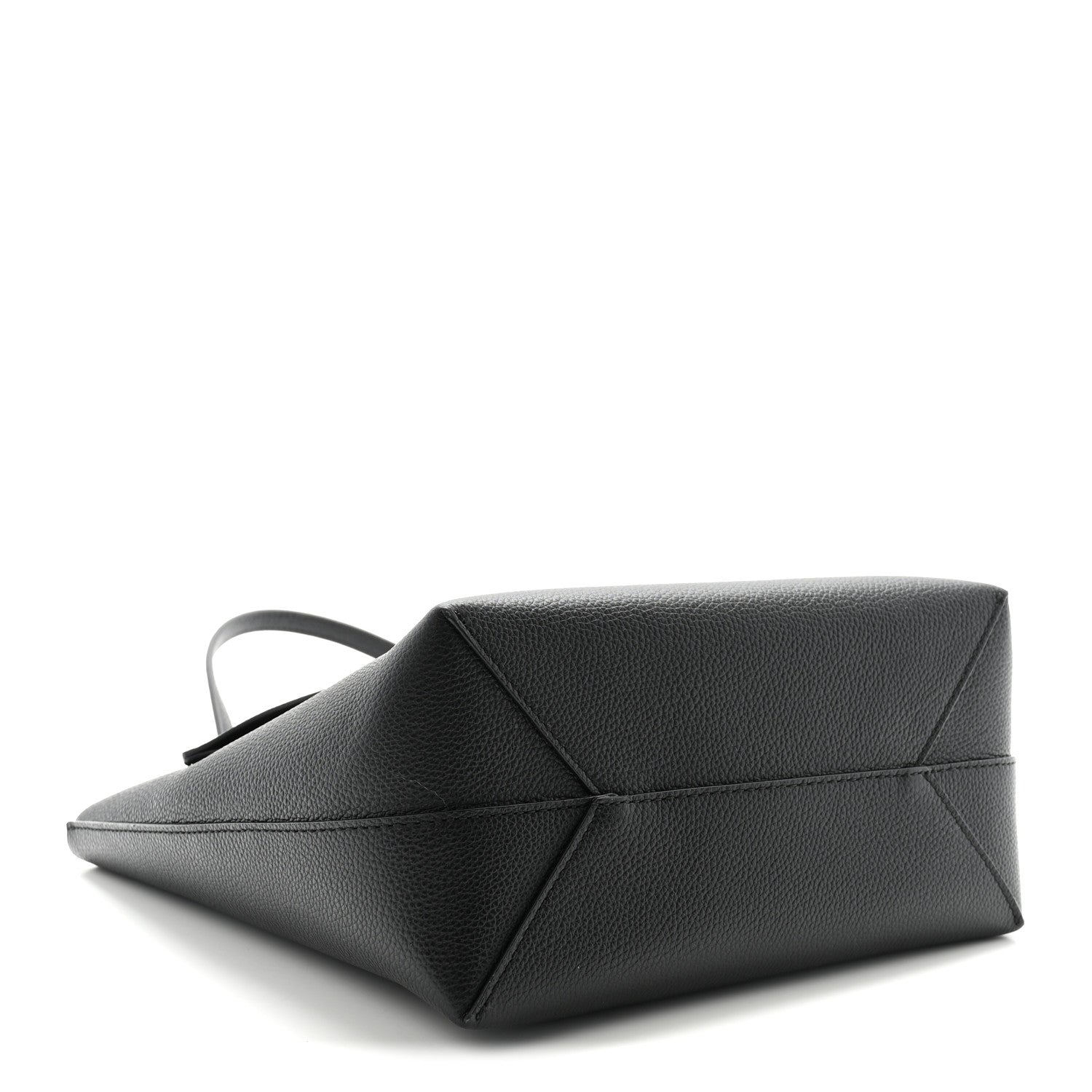 MCM Grained Calfskin Mini Himmel Shopper Tote Black 4 of 9