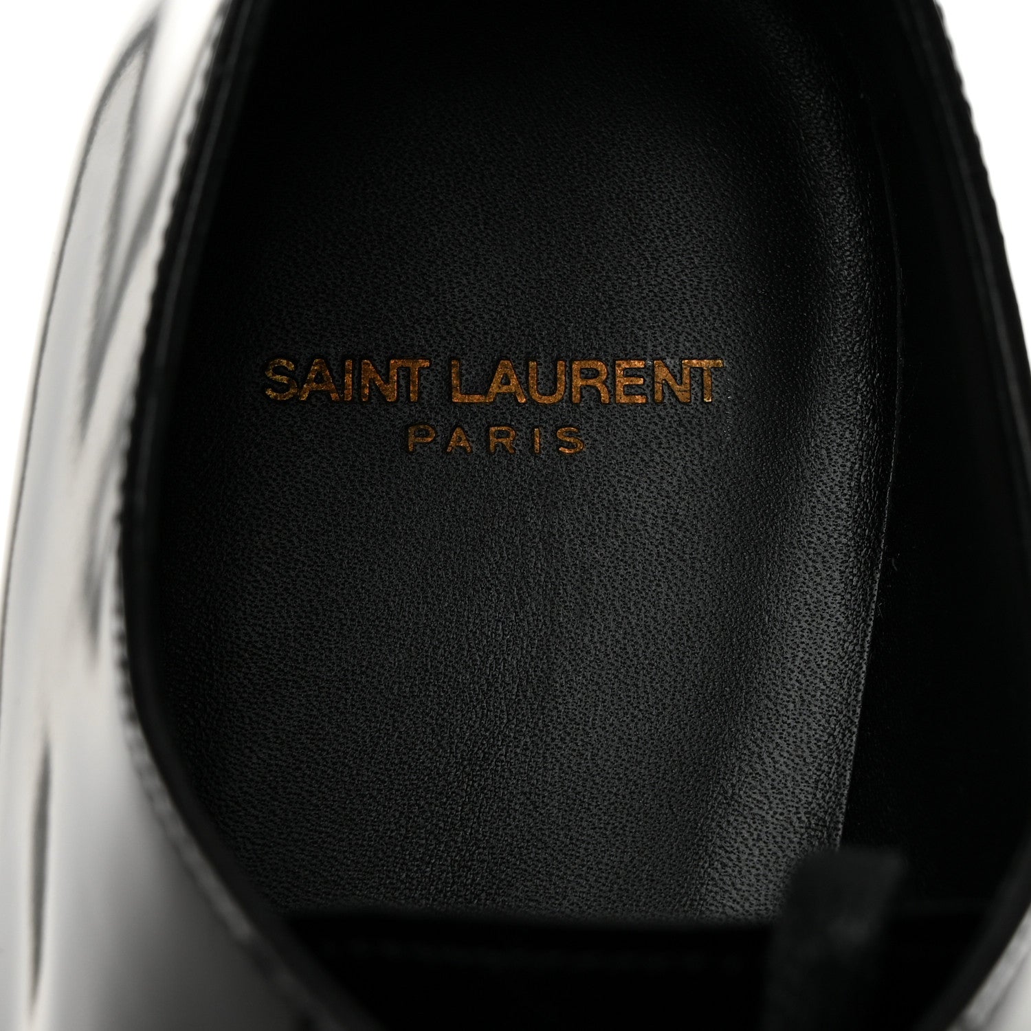 Saint Laurent Patent Calfskin Montaigne 25 Uniform 37.5 Black 6 of 9