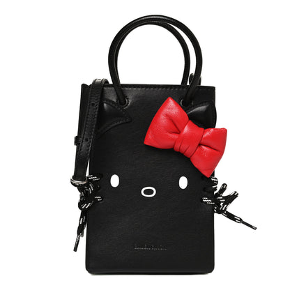 Balenciaga Calfskin Hello Kitty Phone Holder Bag Black 1 of 10