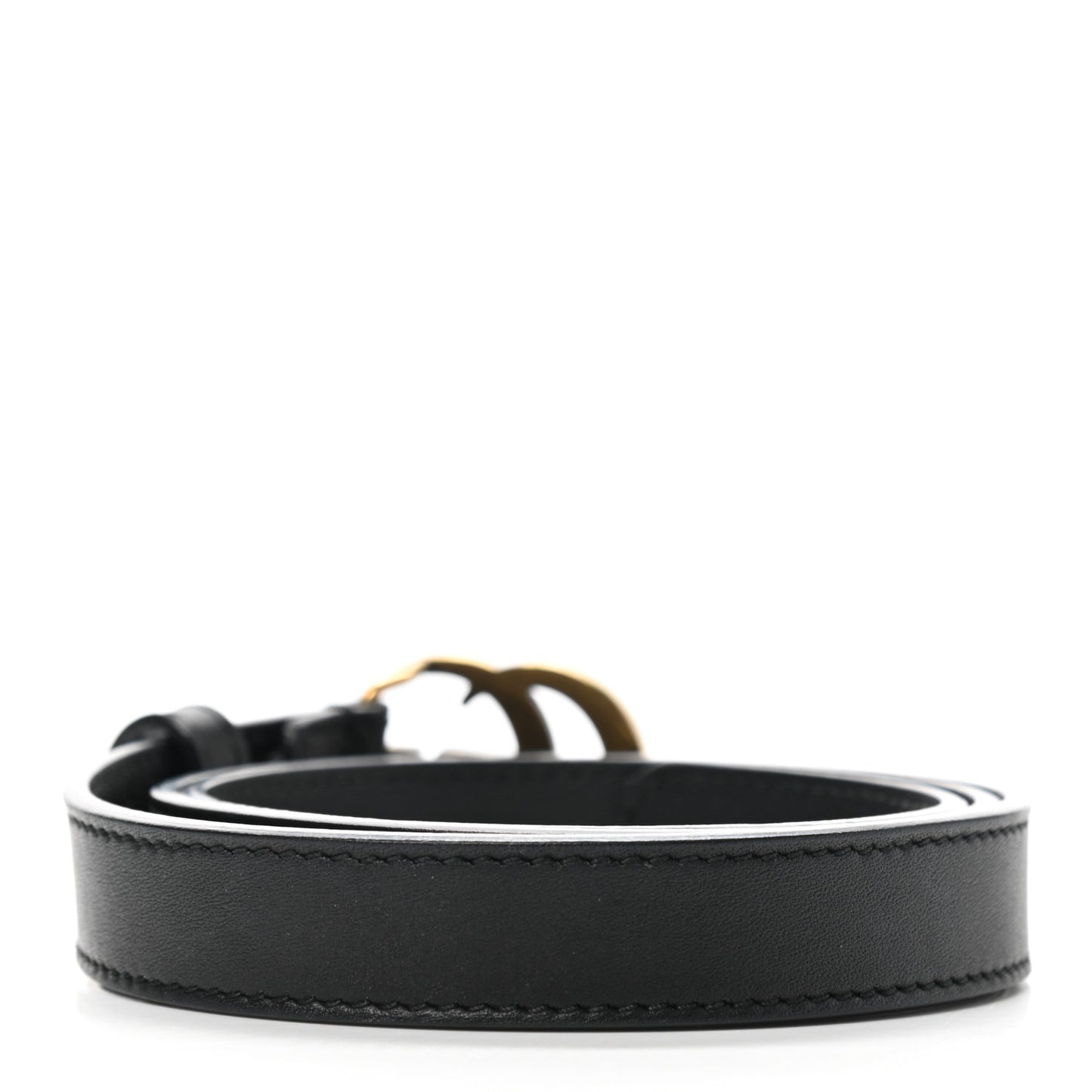 Calfskin Double G 20mm Belt 75 30 Black
