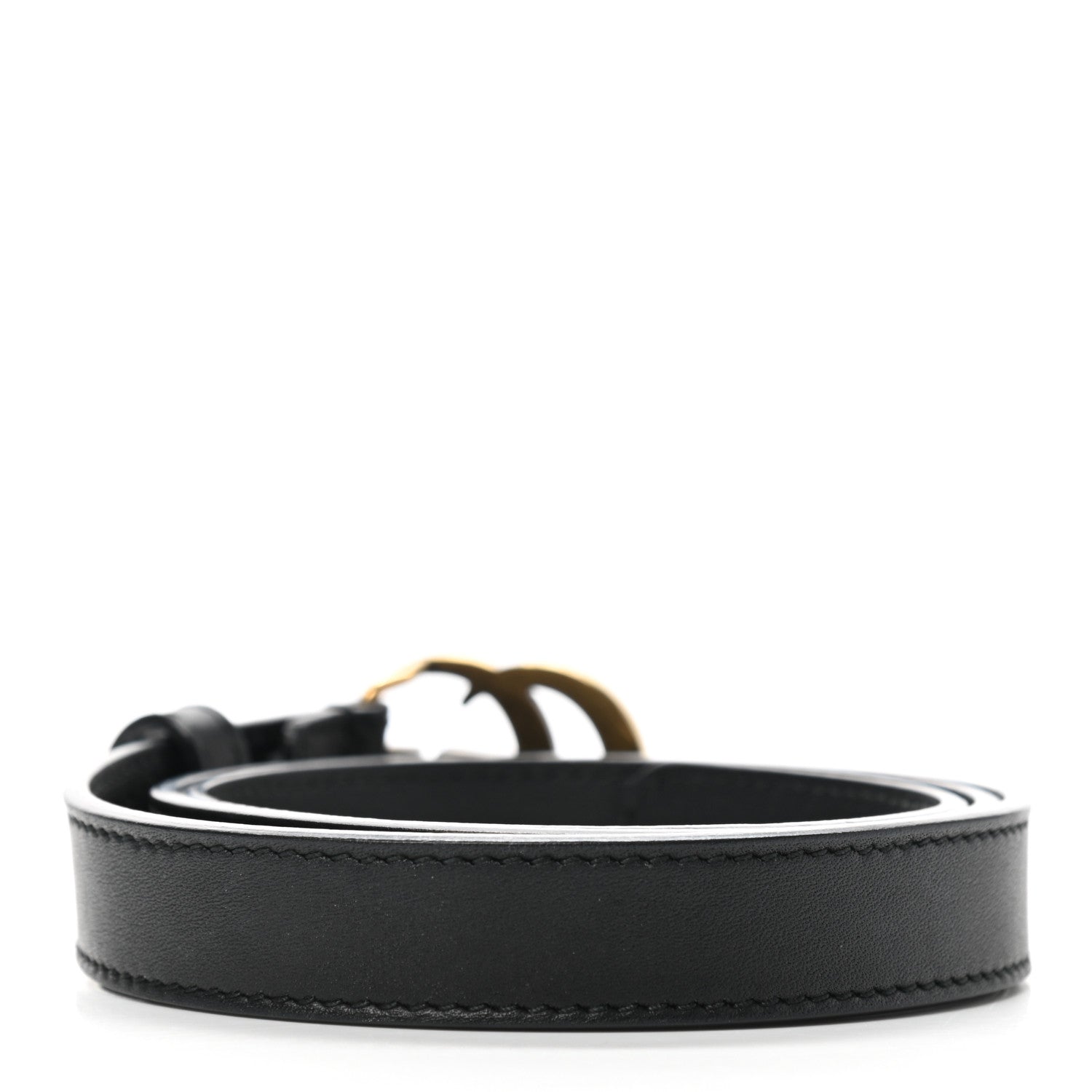 Gucci Calfskin Double G 20mm Belt 75 30 Black 2 of 5