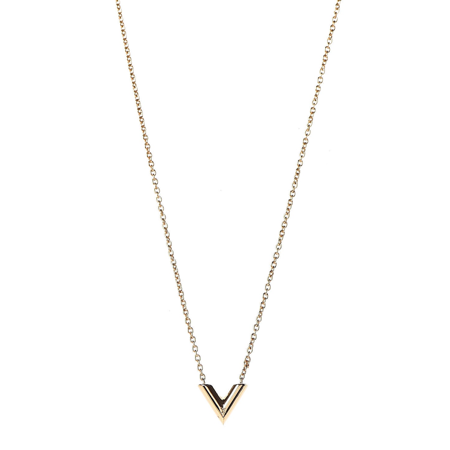 Essential V Necklace Gold