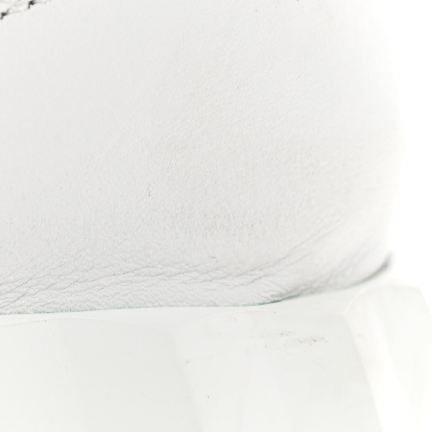 Calfskin Suede Goatskin Bouncing Sneakers 39 White