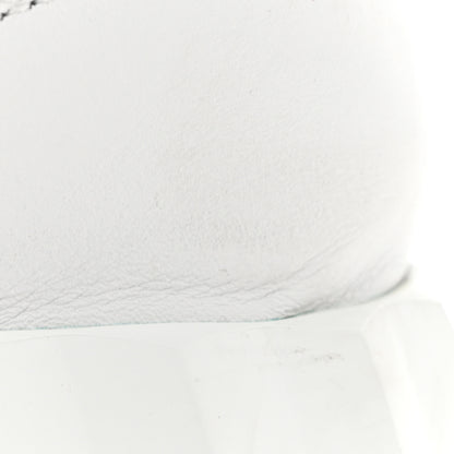 Hermes Calfskin Suede Goatskin Bouncing Sneakers 39 White 10 of 10
