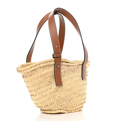 Loewe Raffia Small Basket Tote Bag Natural Tan 3 of 11