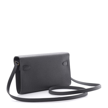 Hermes Epsom Kelly Wallet To Go Black 3 of 11