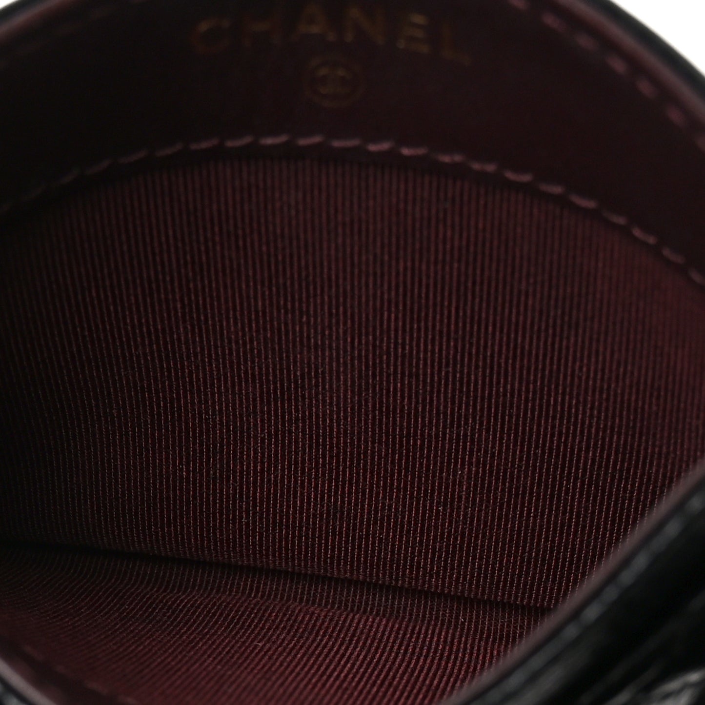 Caviar Quilted Card Holder Black